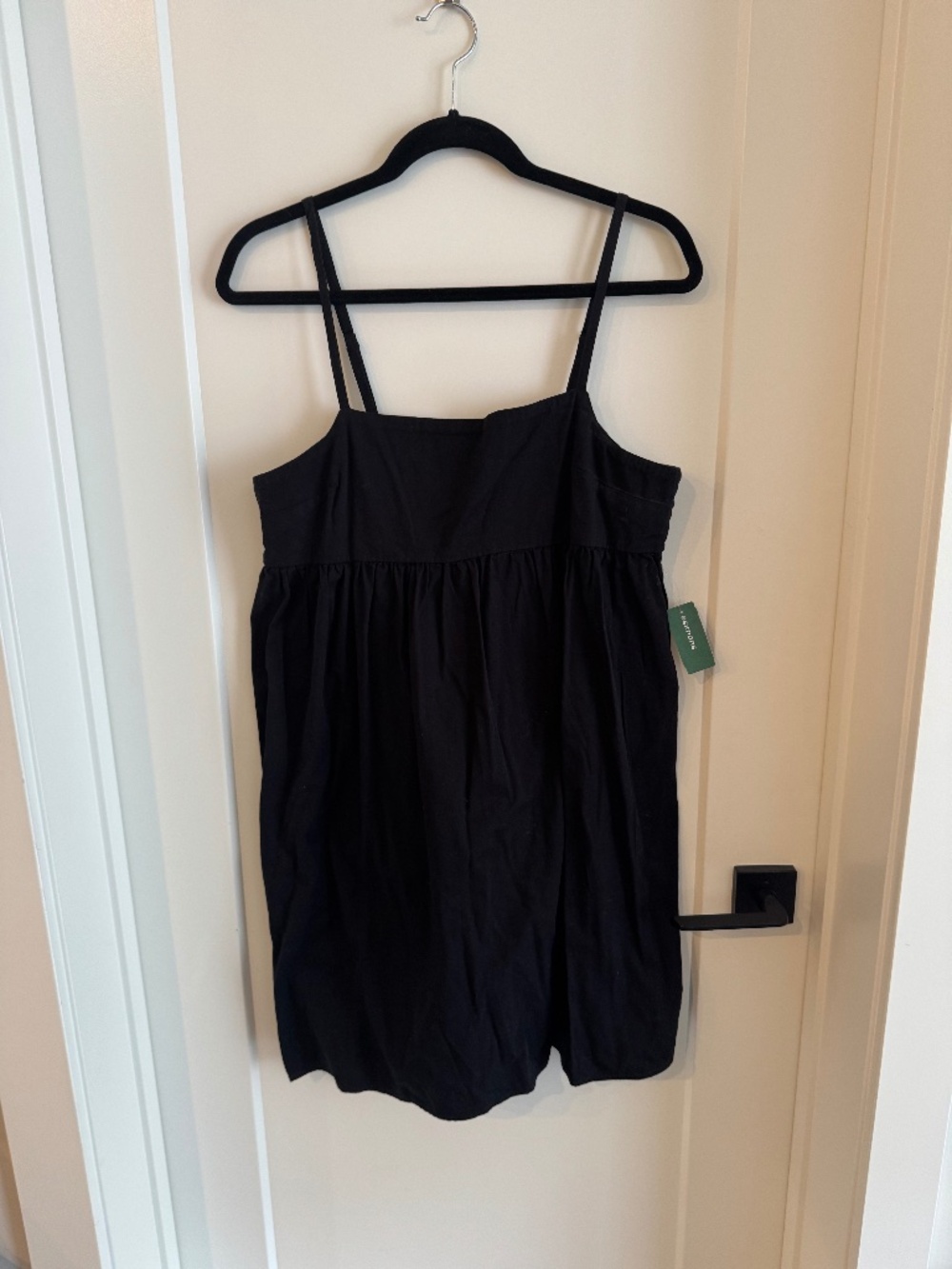 Simons Icône Sky Black Denim Dress NWT